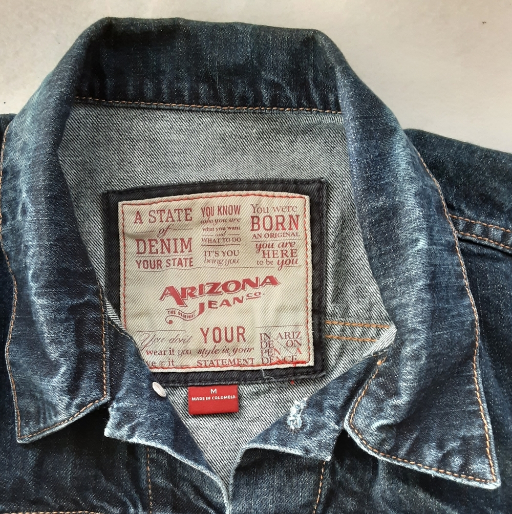 Arizona Jean Company Youth Dark Indigo Denim Jacket - Picture 3 of 9
